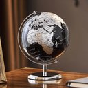 Ver imagem 4 de Globo Terrestre Musical Mapa Mundi Toca Musica Giratorio Mesa Escritorio Enfeite Decoração Quarto Sa