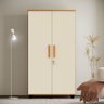 Armario Multiuso Grande e Reforçado Ouro Fechadura com Chave Nature / Off White - 1