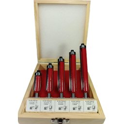 Jogo de Fresa Reta Longa para Tupia com Rolamento Haste 6mm - 1