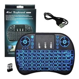 Mini Teclado Keyboard Sem Fio Wireless Usb Com Led - 1