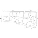 Ver imagem 5 de Sofá de Couro Onix 4 Lugares com Chaise Esquerda Brown - Mempra
