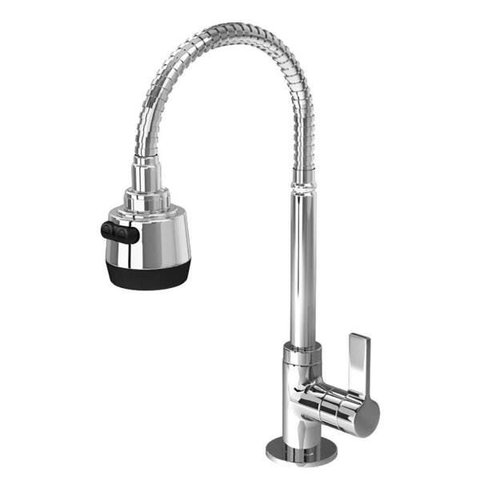 TORNEIRA COZINHA MESA FLEXIVEL 1/4 VOLTA C70 LINHA GOURMET 3367 LEAO METAIS