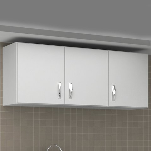 Armário Aéreo de Cozinha 3 Portas Carolina Evidência Móveis