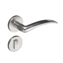 Fechadura Classic Cromo Acetinado Externa  - 1