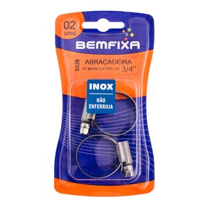 Abraçadeira INOX 3/4 P/ MANG.CT