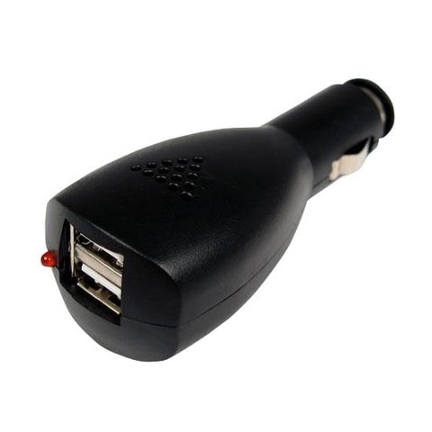 Adaptador Veicular com 2 Saídas Usb P/palms, Câmeras, Etc. Ziplinq