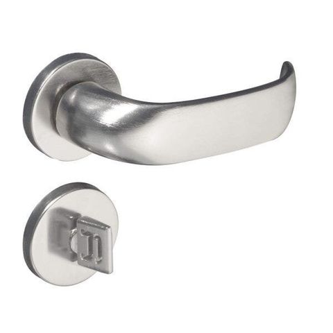 Fechadura Contemporânea Cromo Acetinado Banheiro