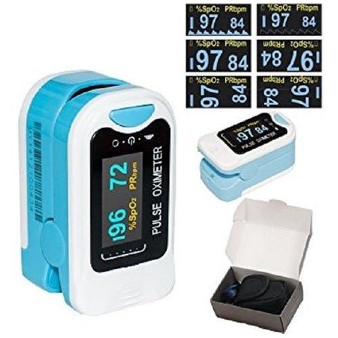 Oximetro Contec Dedo Oxigenação Saturação com Curvacms50n