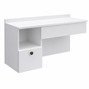Ver imagem 3 de Penteadeira Camarim Suspensa 90cm com Espelho 1 Gaveta 4 Nichos MU111 Branco - Decibal