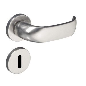 Fechadura Contemporânea Cromo Acetinado Interna