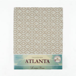 Toalha de Mesa Retangular 6 Lugares 1,50m X 2,10m - Linha Limpa Bem:hera Areia/6 Lugares