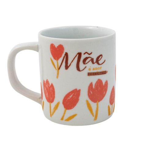Caneca para Café ou Chá com Coador Amor Perfeito de Mãe