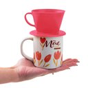 Ver imagem 5 de Caneca para Café ou Chá com Coador Amor Perfeito de Mãe