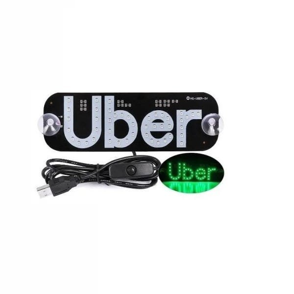 Letreiro em LED para Motorista de Aplicativo Uber