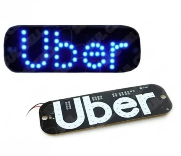 Letreiro em LED para Motorista de Aplicativo Uber - 2