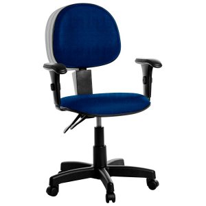 Cadeira Ergonômica Executiva com Braços Azul Rcp