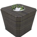 Ver imagem 1 de Mesa Grécia em Alumínio com Balde P- Bebidas Trama Original Pedra Ferro