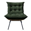 Ver imagem 6 de Poltrona Costela com Puff em Linho ou Veludo - Élpis Móveis - Veludo Verde