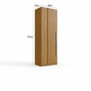 Ver imagem 2 de Módulo Guarda-Roupa Canto Reto 80cm com 1 Porta Integrato