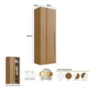 Ver imagem 6 de Módulo Guarda-Roupa Canto Reto 80cm com 1 Porta Integrato