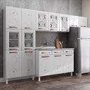 Ver imagem 1 de Cozinha Aço Completa Telasul Mirage New Bco C/ Balcão P/ Pia