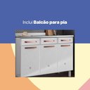 Ver imagem 4 de Cozinha Aço Completa Telasul Mirage New Bco C/ Balcão P/ Pia