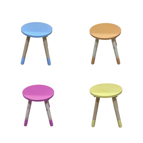 Banquinho Infantil Coloridos Fábrica de Casinha Banquinhos