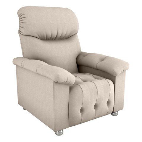 Poltrona Retrátil e Reclinável 83cm Tecido Suede Multimóveis Cr45262 