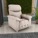 Ver imagem 2 de Poltrona Retrátil e Reclinável 83cm Tecido Suede Multimóveis Cr45262