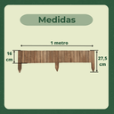 Ver imagem 5 de 4 Metros Delimitador de Jardim de Eucalipto 16x100 Cm Stain Nogueira