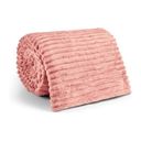 Ver imagem 1 de Cobertor Manta Casal Soft Canelada 2,20m x 1,80m Califórnia Cor Rose