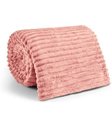 Ver imagem 1 de Cobertor Manta Casal Soft Canelada 2,20m x 1,80m Califórnia Cor Rose