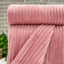 Ver imagem 2 de Cobertor Manta Casal Soft Canelada 2,20m x 1,80m Califórnia Cor Rose