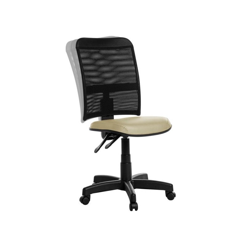 Cadeira de Escritório Ergonômica em Tela Bege Rce