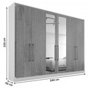 Ver imagem 4 de Guarda Roupa Argos 6 Portas Espelhado Mdf - Mademarcs