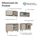 Ver imagem 4 de Armário de Cozinha Completa 240 Cm Nice Madesa 02 Crema