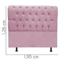 Ver imagem 3 de Cabeceira Estofada Cama Box King 195cm París Suede Rosa Bebe- Mabe Magazine