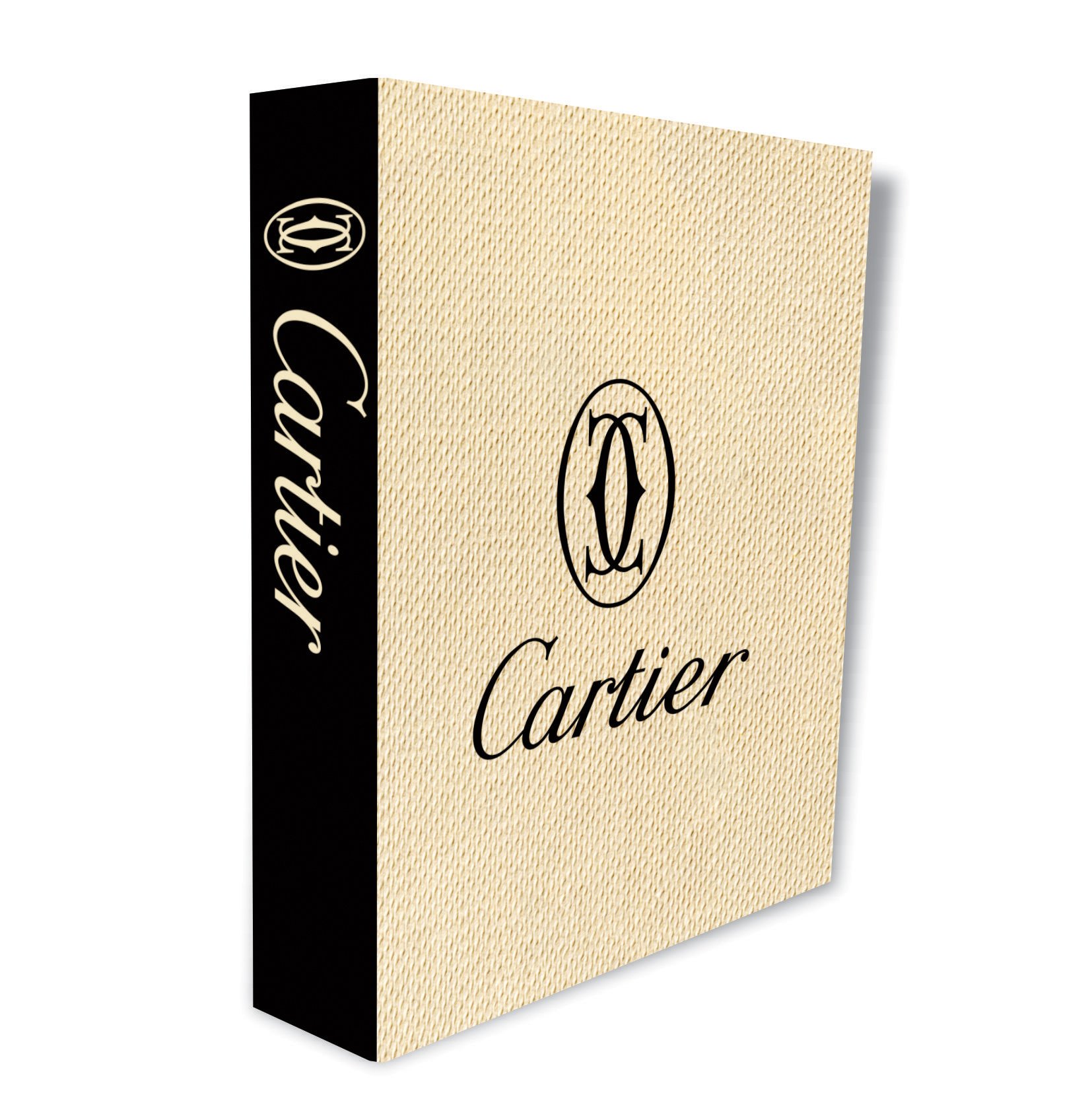 Caixa Livro Decorativa Bege Grif Luxo 24x32x5cm em Mdf