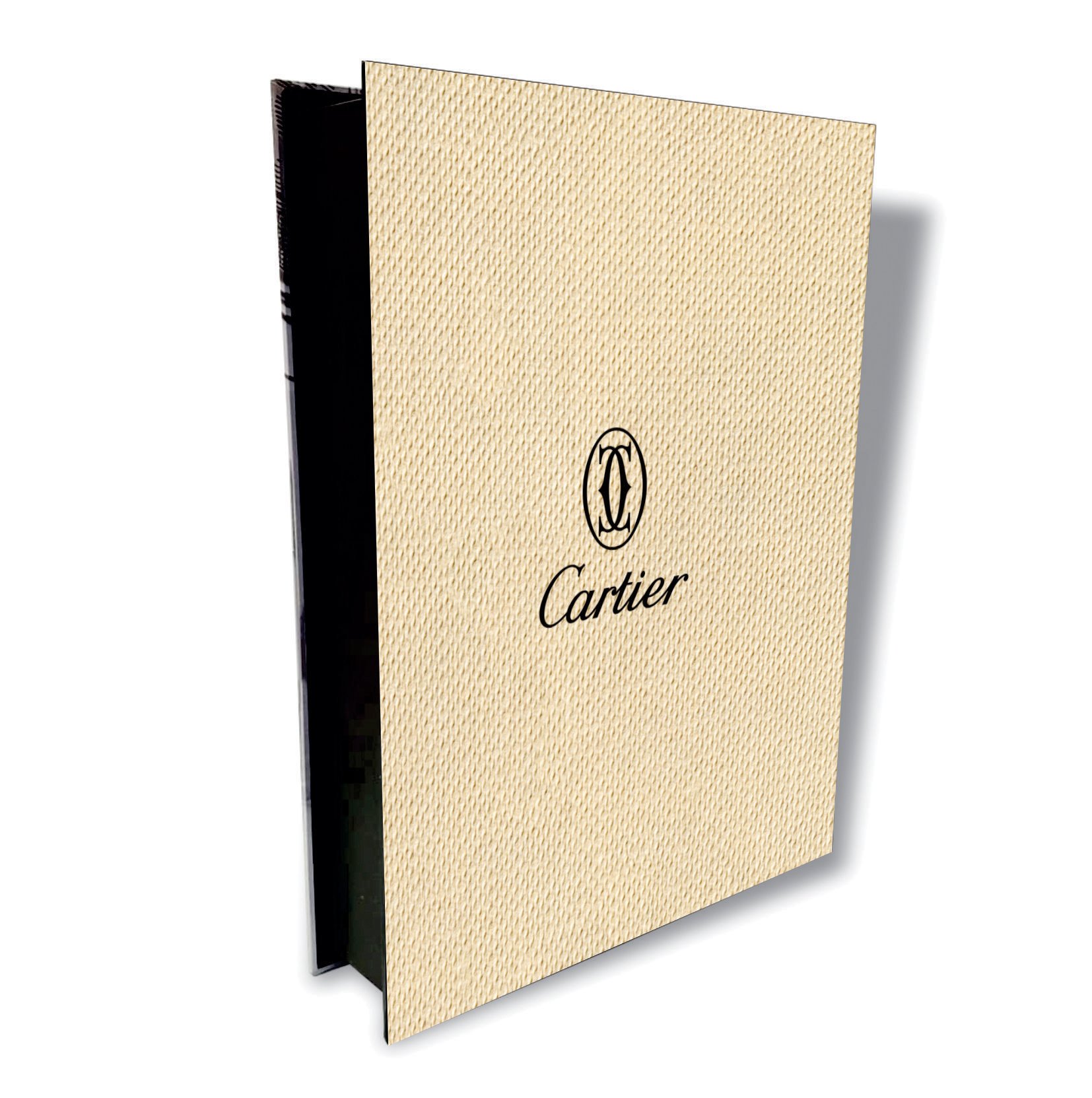 Caixa Livro Decorativa Bege Grif Luxo 24x32x5cm em Mdf - 4