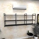Ver imagem 1 de Estante Industrial para Escritório - Aço Preto - 180x30x68cm - Modelo Ind35