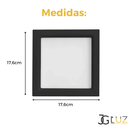 Ver imagem 6 de Kit 20 Painel Plafon Embutir Quadrado Recuado Led 12w Opus - Preto - Bco Neutro 4000k - 110v/220v