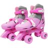 Patins Infantil Clássico Quad 4 Rodas Roller de Rua Feminino Rosa Importway BW-016-R - 29 - 4