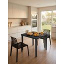 Ver imagem 6 de Mesa Quadrada 80x80 com 4 Cadeiras Gruvyer Preto em Polipropileno para Área Externa