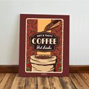 Ver imagem 5 de Kit 3 Quadro Decorativo Café Cafeteria Cozinha Vintage Retro 28x20cm