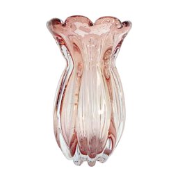 Vaso Decorativo de Vidro Tipo Murano Ametista Veneza 20cm - 1