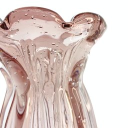 Vaso Decorativo de Vidro Tipo Murano Ametista Veneza 20cm - 5