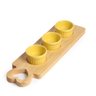 Jogo Tabuas de Molho e Petiscos 6 Ramequins 50ml Porcelana Cor:Amarelo - 3