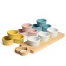 Jogo Tabuas de Molho e Petiscos 6 Ramequins 50ml Porcelana Cor:Amarelo - 7