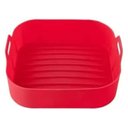 Ver imagem 3 de Kit 3 Formas Cesto Quadrado de Silicone P Air Fryer 16,5x6cm