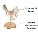 Ver imagem 5 de Enfeite de Ferro Decorativo para Mesa Dourado